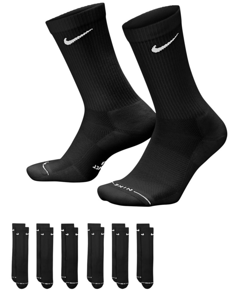 Unisex Everyday Elevated Crew Socks, 6-Pack