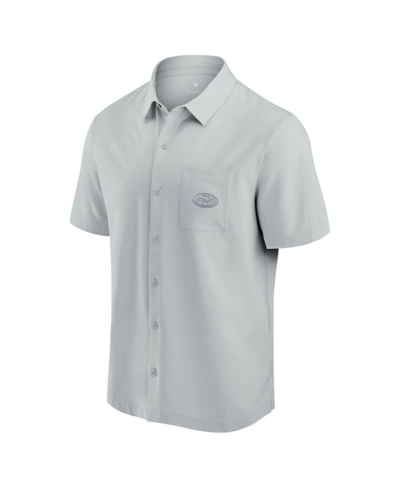 Men's Gray San Francisco 49ers Front Office Button-Up Shirt
