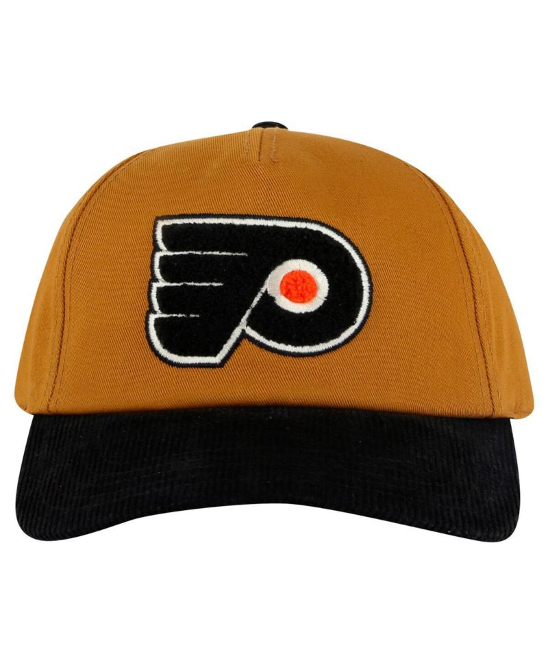 Men's Tan/Black Philadelphia Flyers Burnett Adjustable Hat