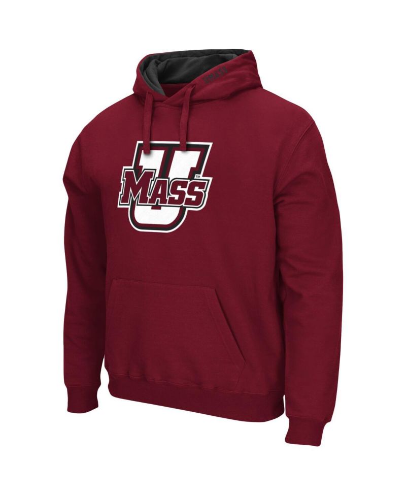 Men's UMass Minutemen Arch and Logo Pullover Hoodie