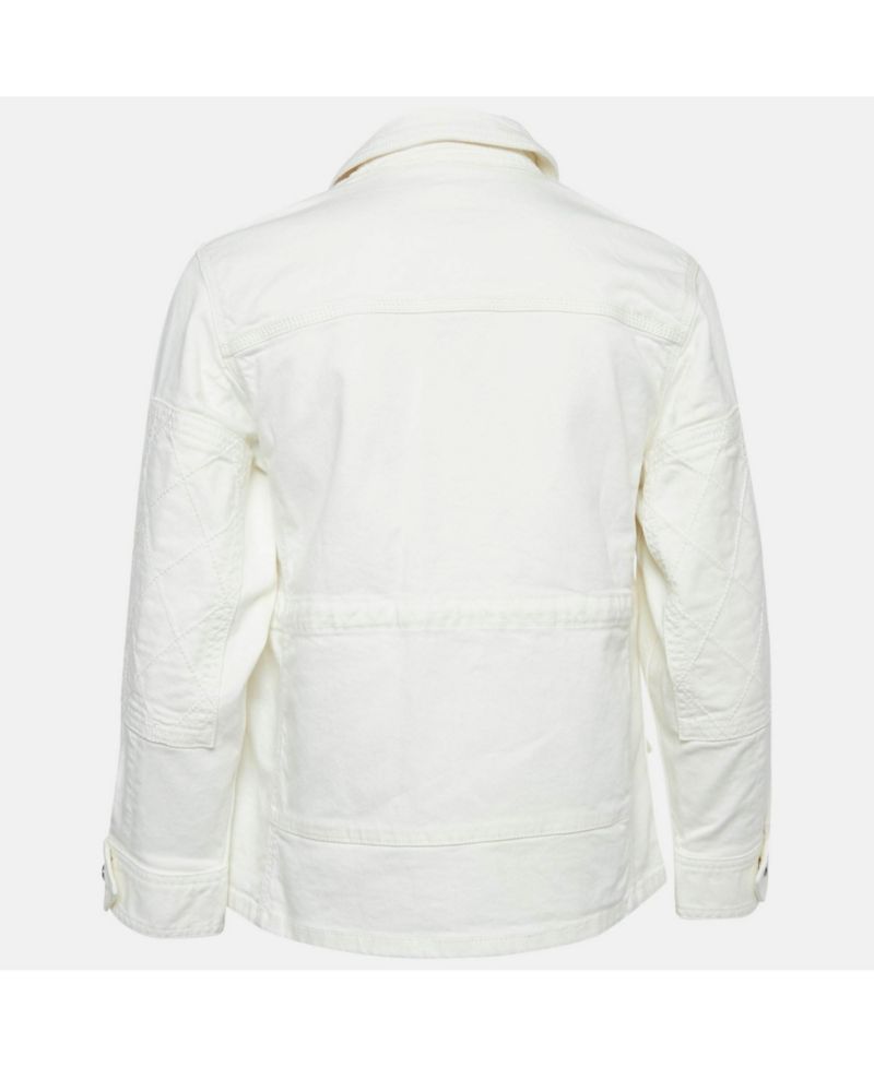 Women's Pre-Owned Zadig and Voltaire White Denim Button Front Kimi Jacket