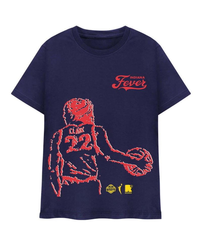 Round21 Men's and Women's Caitlin Clark Navy Indiana Fever Indiana Bound T-Shirt