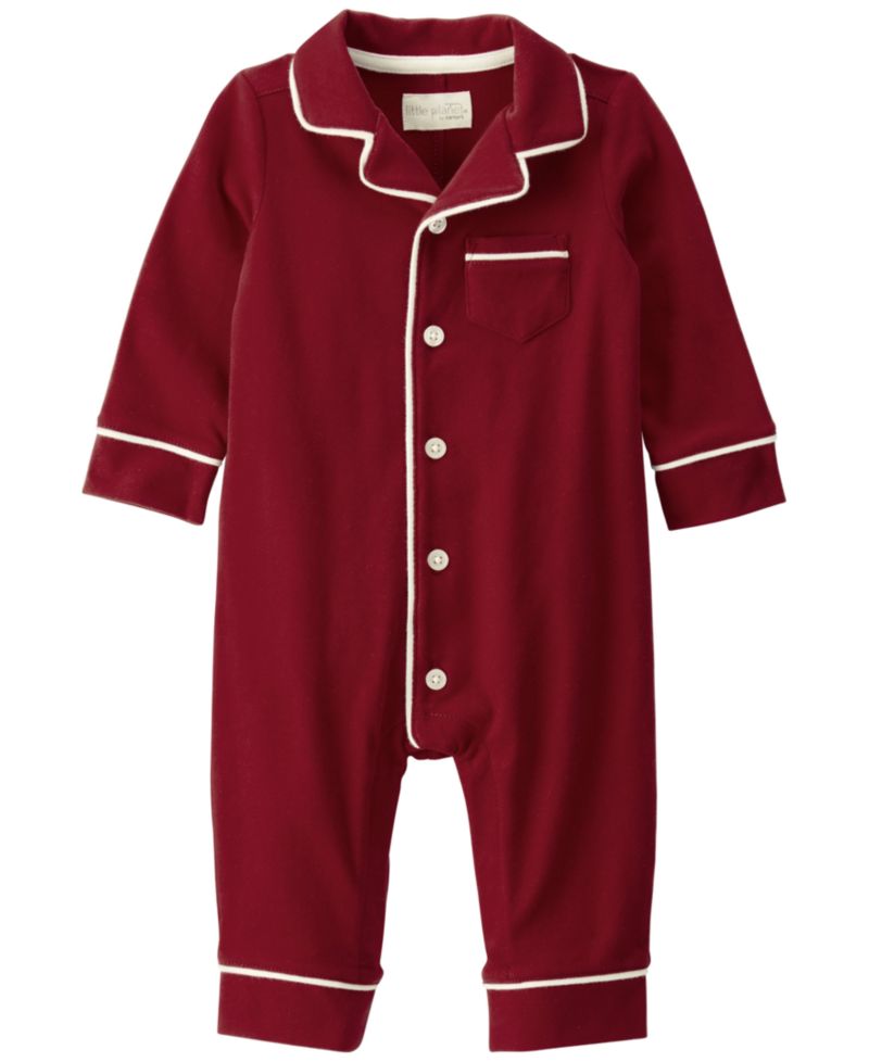 Baby Boys' or Baby Girls' Long-Sleeve Collared Coveralls