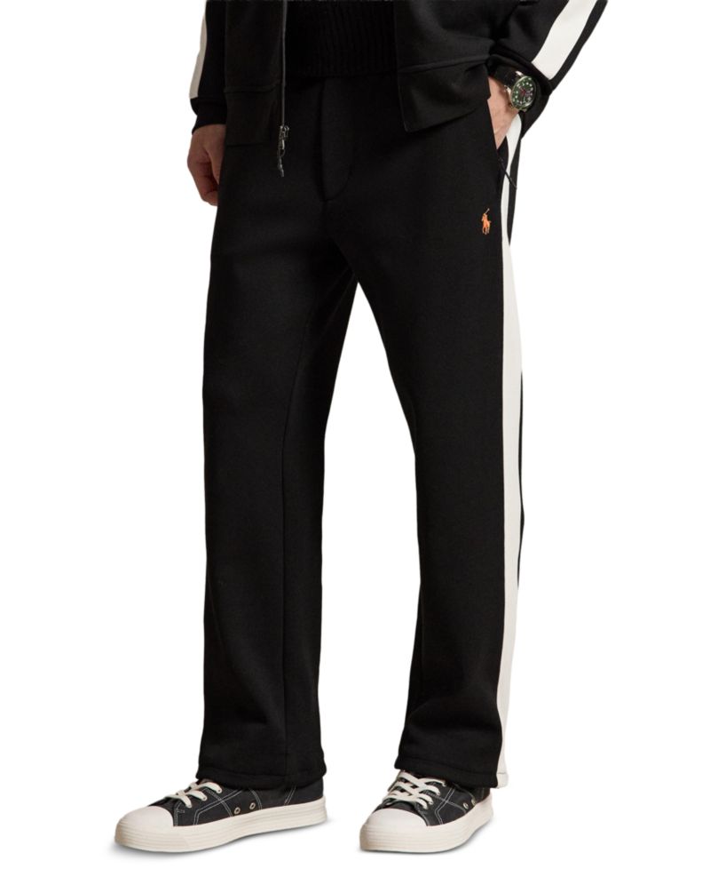 Men's Double-Knit Striped Track Pants