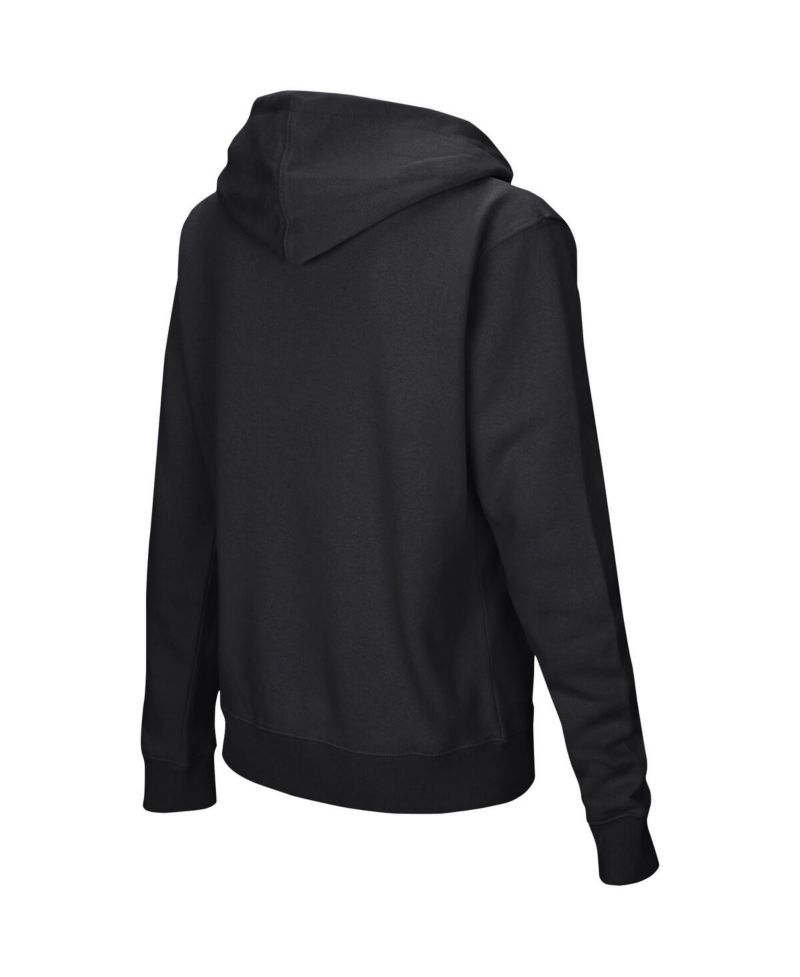 Women's Black Stanford Cardinal Arched Name Full-Zip Hoodie