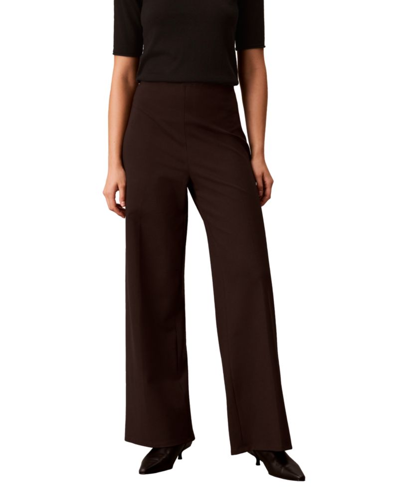 Petite Hollywood Waist High-Waisted Wide-Leg Pull-On Pants