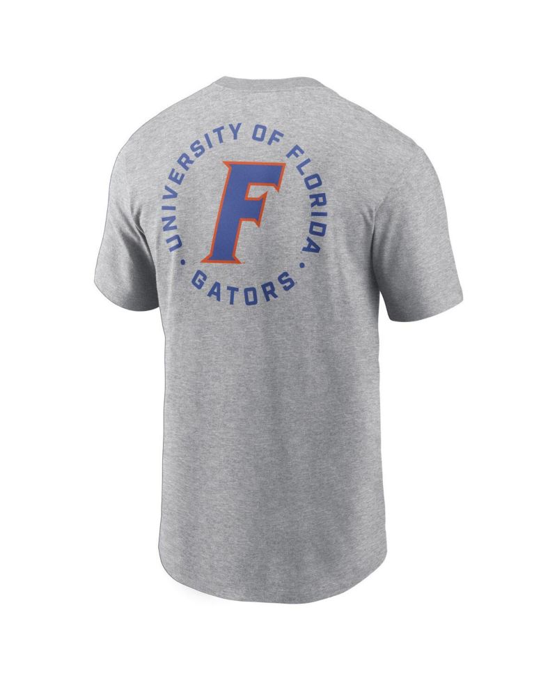 Men's Heather Gray Florida Gators Campus 2-Hit T-Shirt