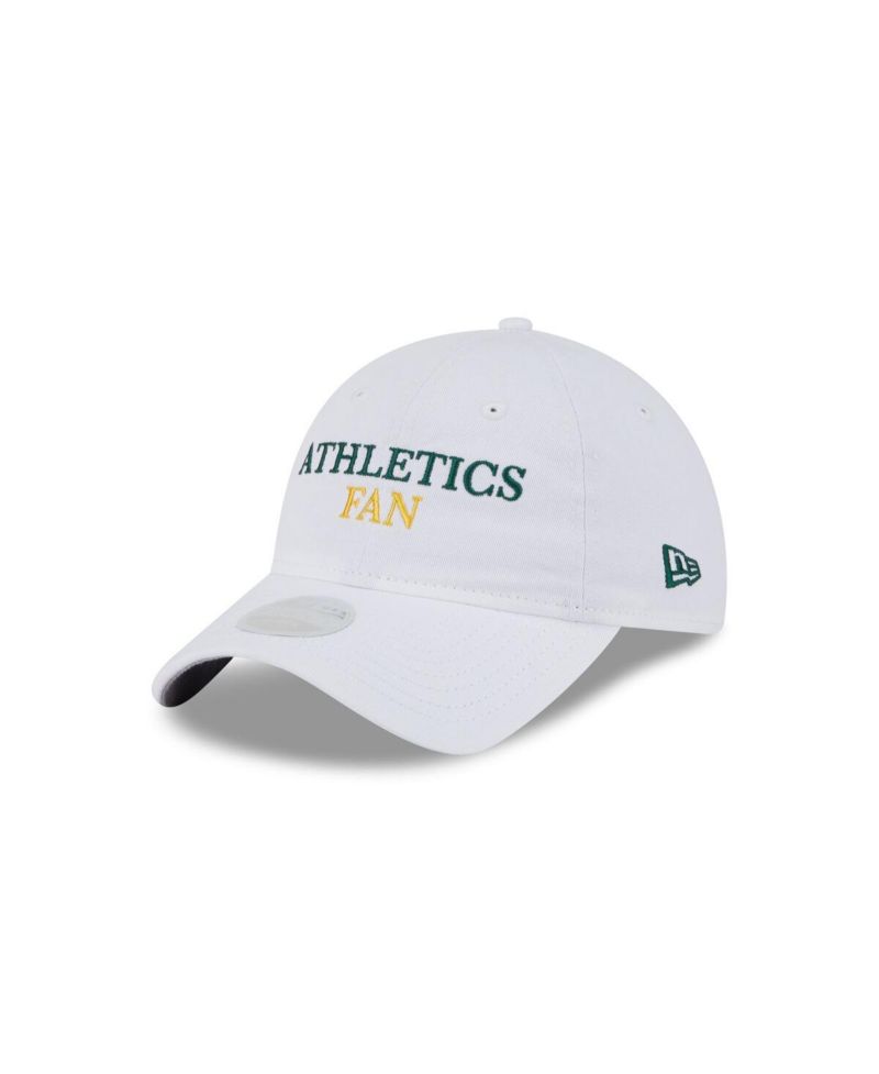 Women's White Athletics Team Fan 9TWENTY Adjustable Hat