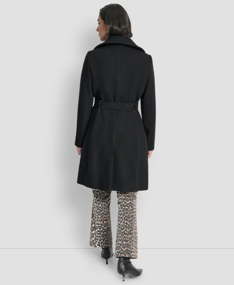 Women's Collared Neck Belted Coat