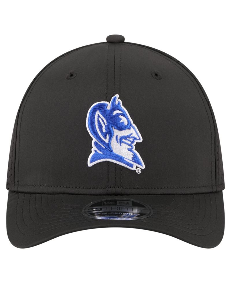 Men's Black Duke Blue Devils 39THIRTY M-Crown Stretch Hat