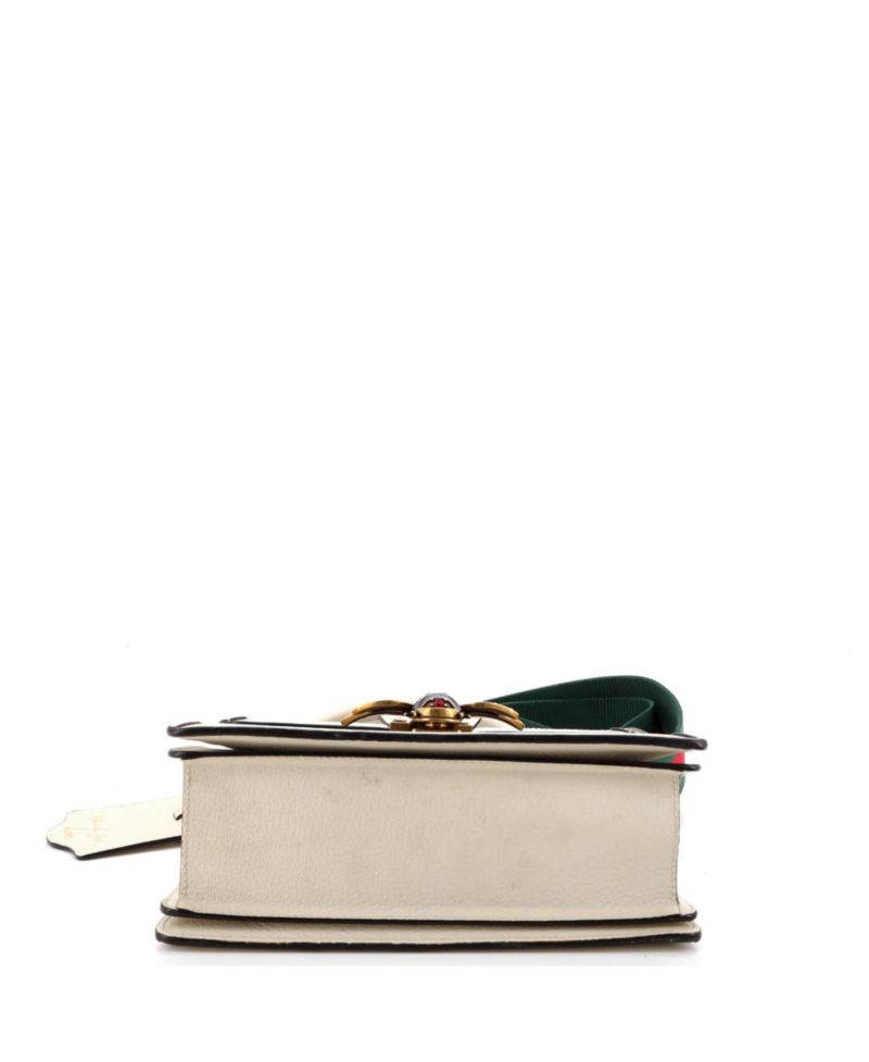 Small Queen Margaret Top Handle Bag GG Coated Canvas with Leather