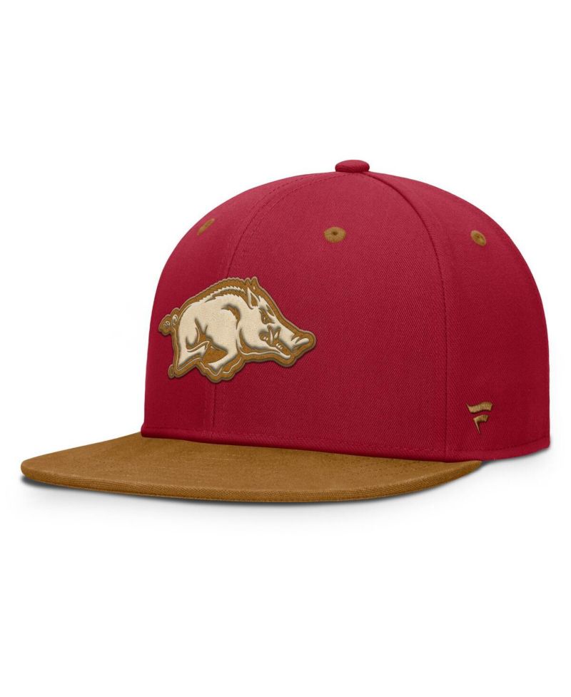 Men's Cardinal/Brown Arkansas Razorbacks NoBo Fitted Hat