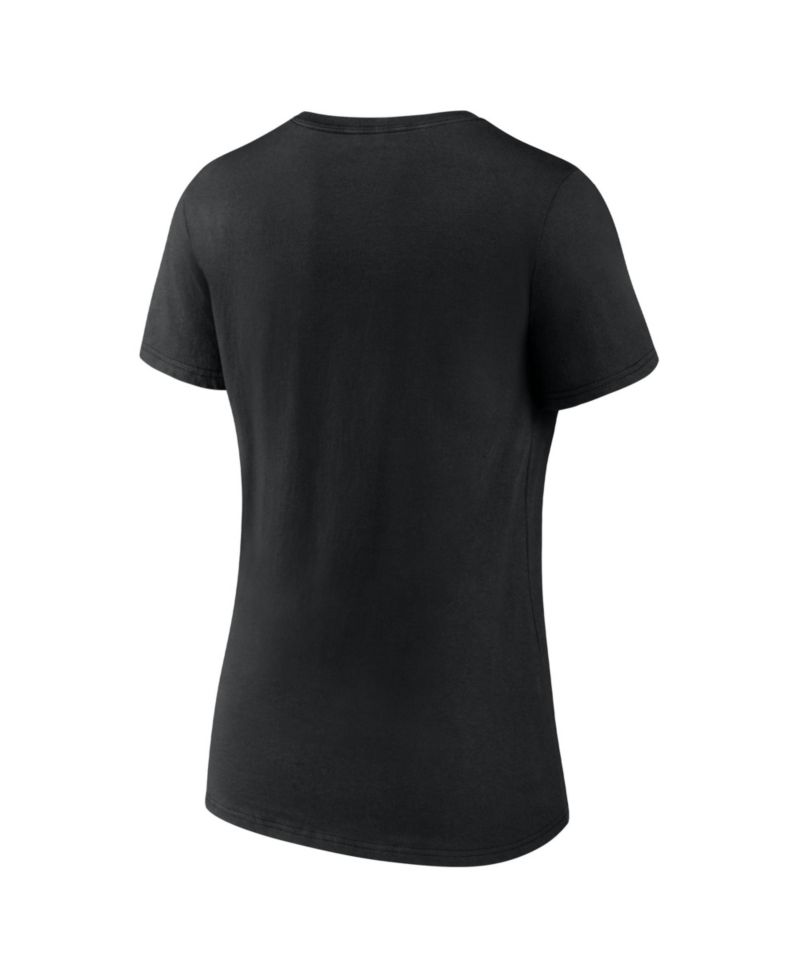 Women's Black Chicago White Sox Official Logo Athletic V-Neck T-Shirt
