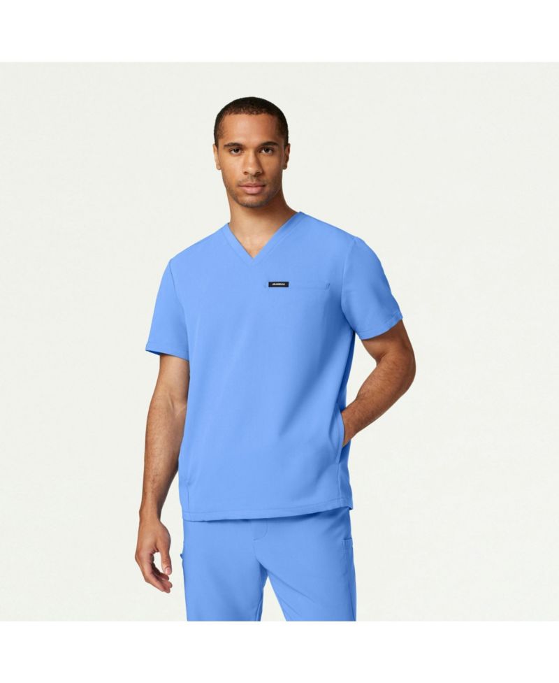 Big & Tall Plus-Size Platt 3-Pocket Classic V-Neck Scrub Top