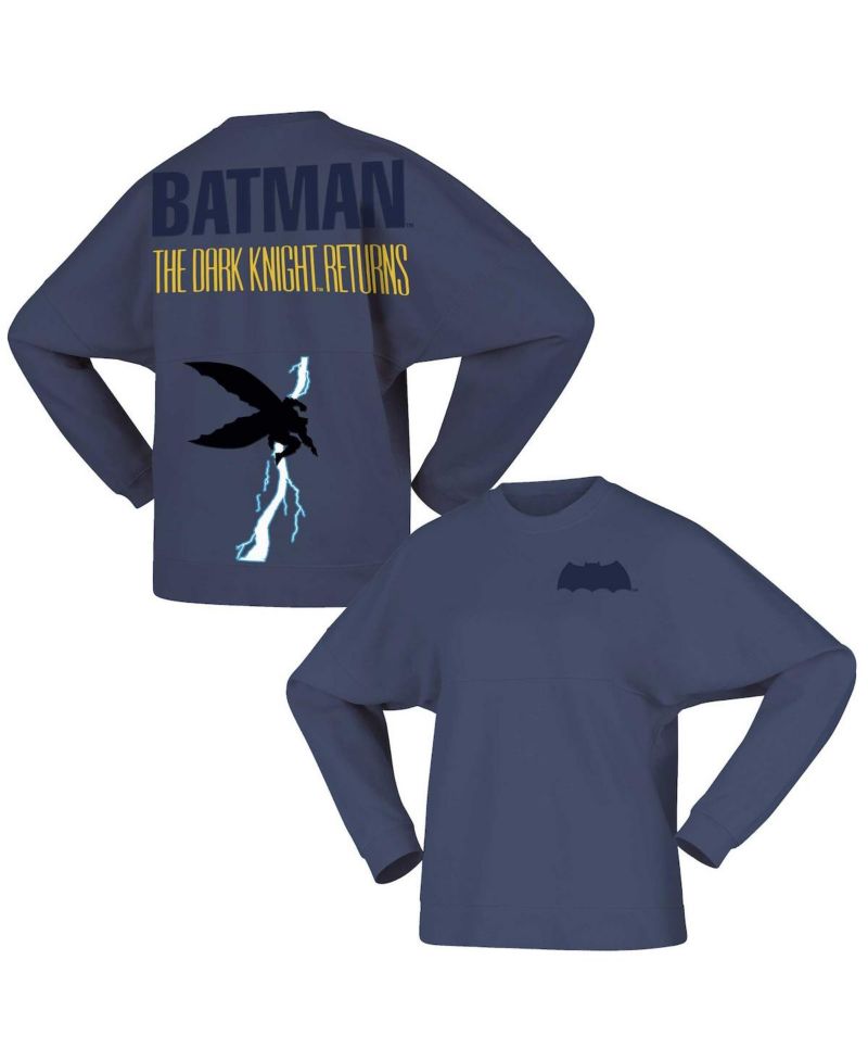 Men's and Women's Blue Batman The Dark Knight Returns Moonlight Fleece Pullover Sweatshirt