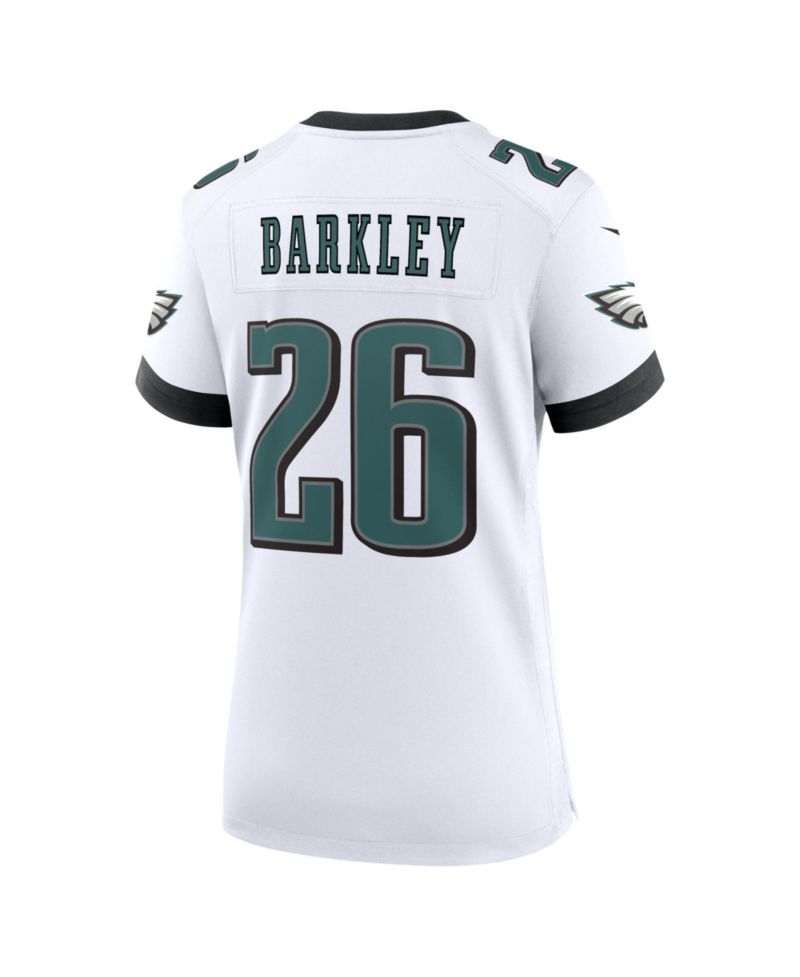 Women's Saquon Barkley White Philadelphia Eagles Game Jersey