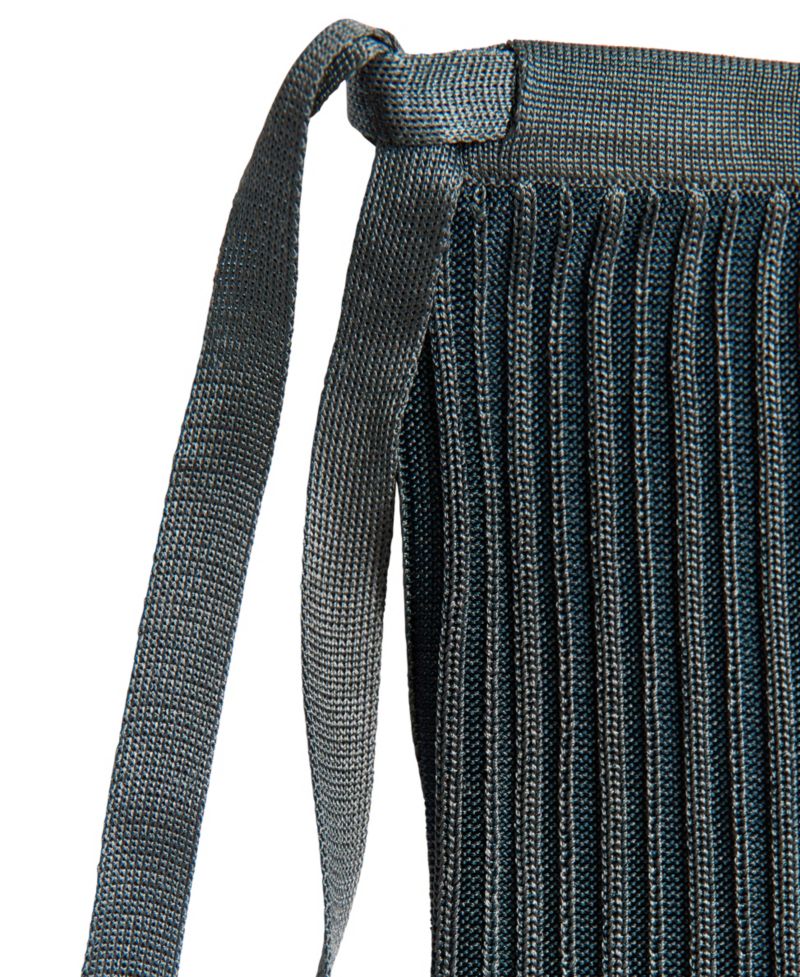 Women's Bow Detail Ribbed Flared Pants