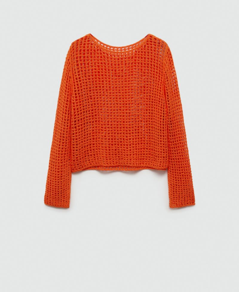 Women's Openwork Knit Sweater