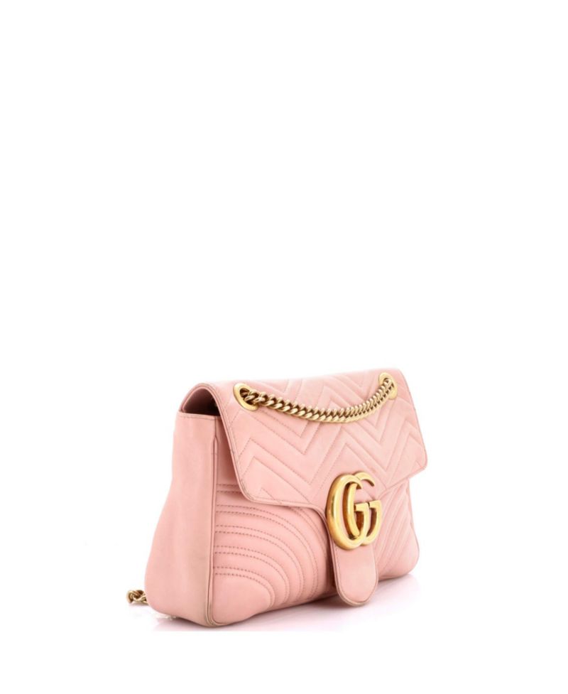 Medium GG Marmont Flap Bag Matelasse Leather