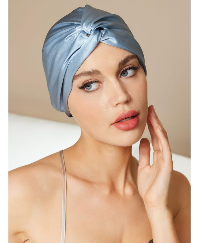 Pure Silk Knot-Front Hair Bonnet