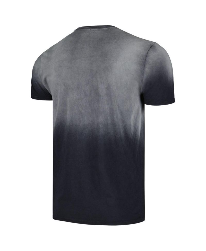 Men's and Women's Black Chicago Bulls Bingham Sun-Fade T-Shirt