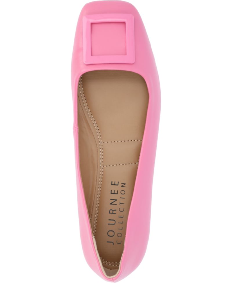 Women's Zimia Buckle Square Toe Ballet Flats