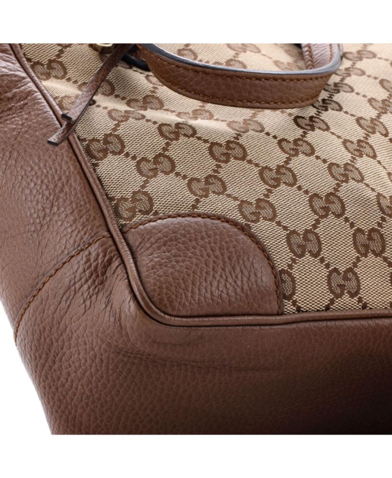 Small Bree Convertible Tote GG Canvas with Leather