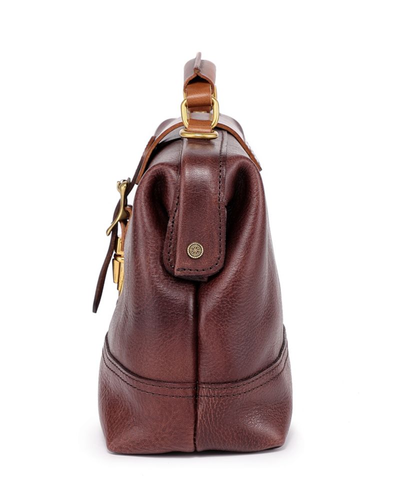 Doctor Small Leather Crossbody Satchel Bag
