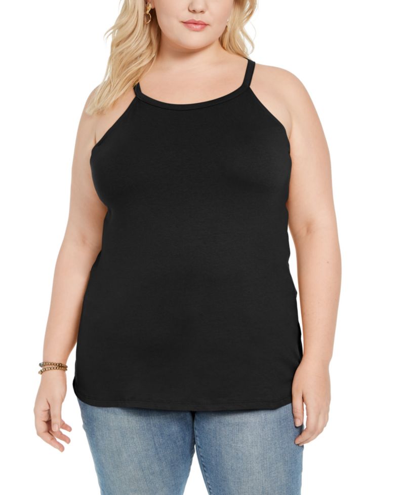 Trendy Plus Size Halter Tank Top
