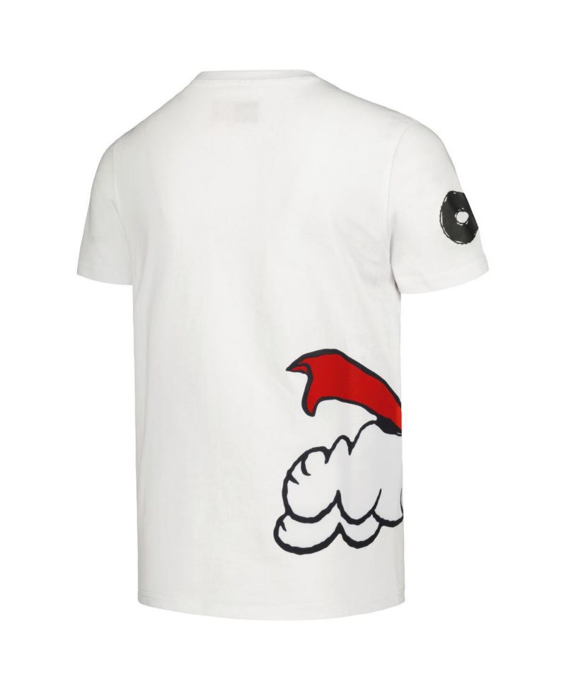 Big Boys and Girls White Peanuts Snoopy Hero T-shirt