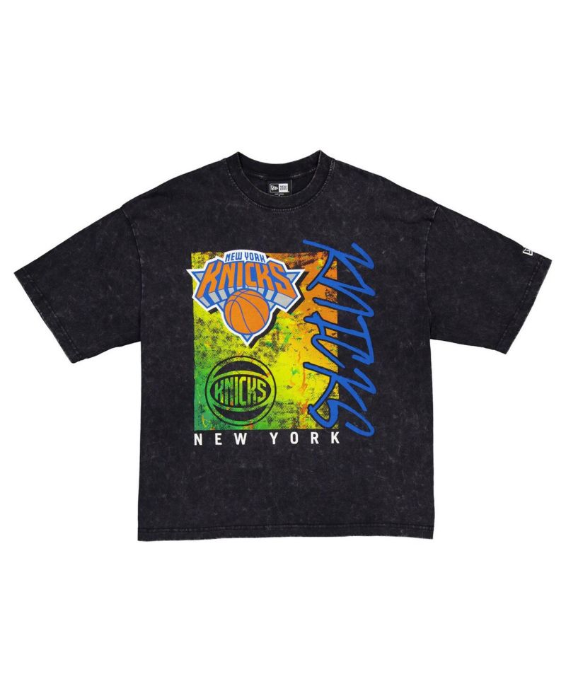 Men's Black New York Knicks Sport Classics Enzyme Washed T-Shirt