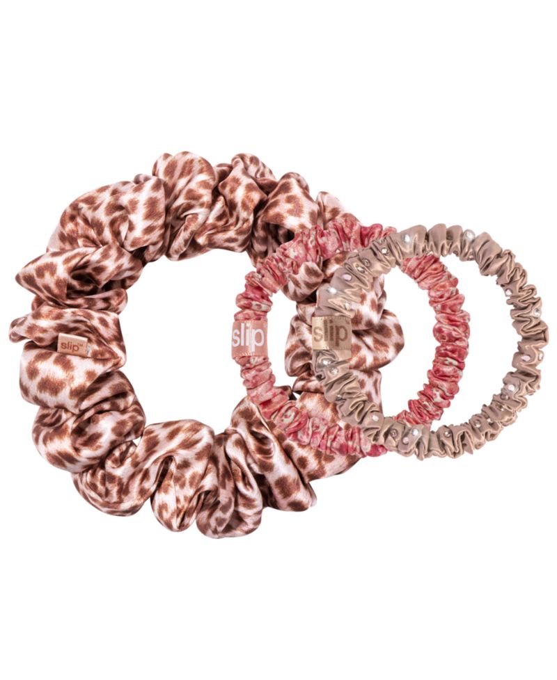 Pure Silk Assorted Scrunchies Mystery Box, Set of 4