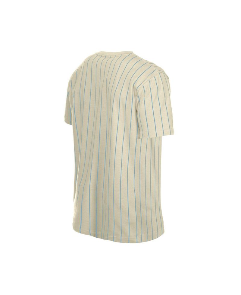 Men's Cream Philadelphia Phillies Throwback Meshback Pinstripe T-Shirt