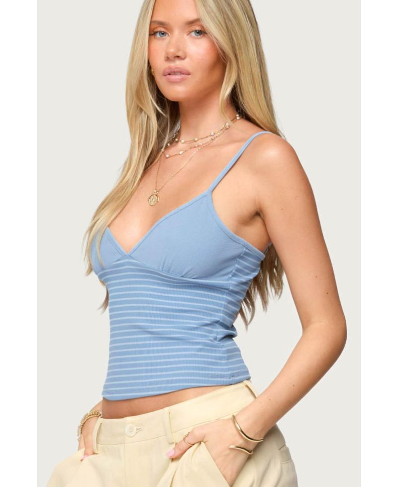 Women's Hemsley Striped Ribbed Tank Top