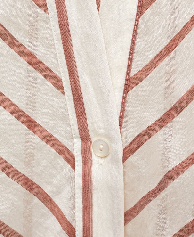 Women's Semitransparent Striped Shirt