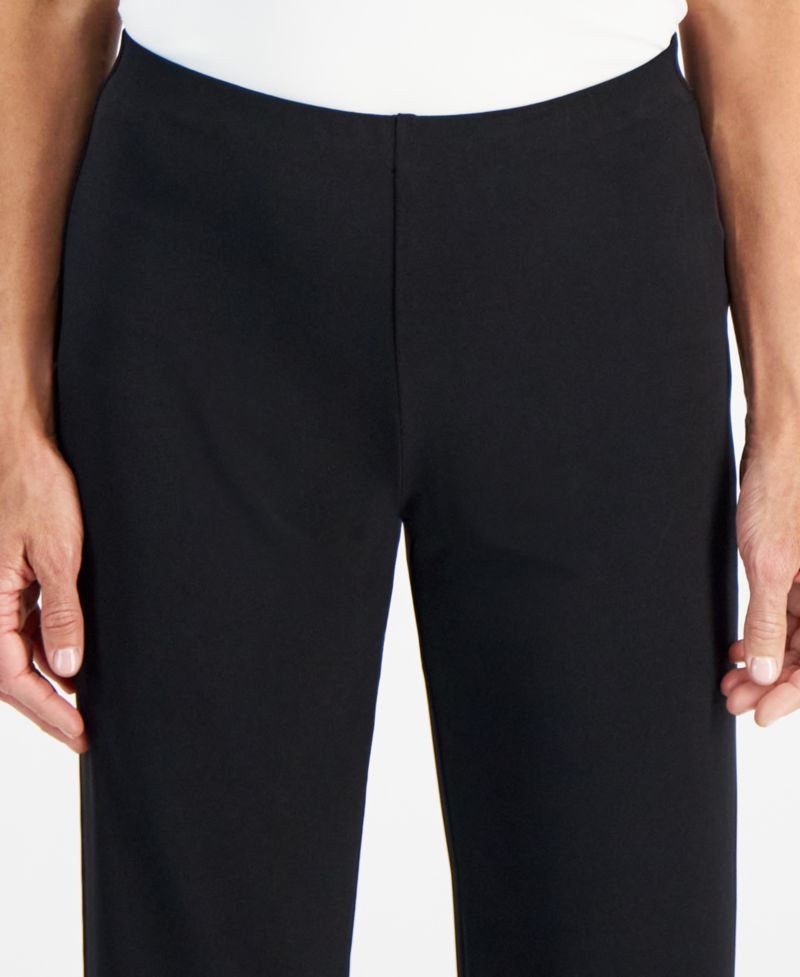Petites Knit Wide-Leg Pull-On Pants, Petite & Petite Short