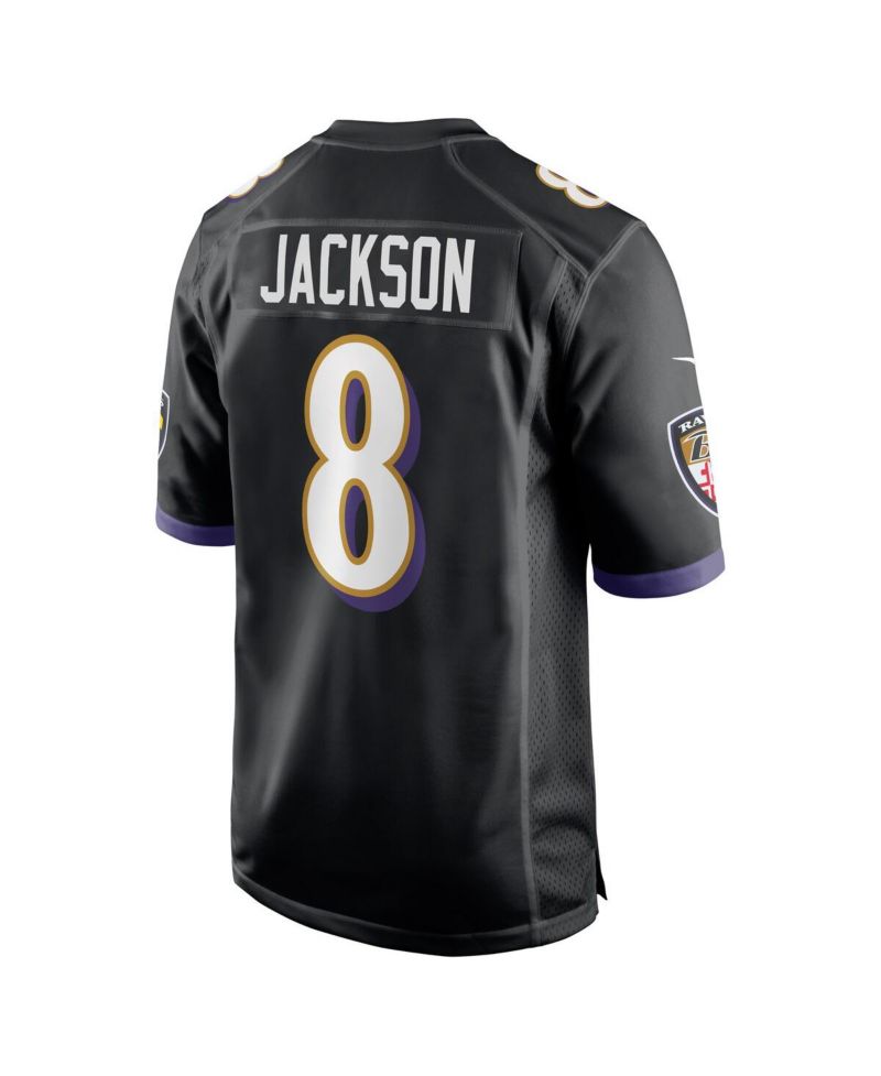 Men's Lamar Jackson Black Baltimore Ravens Alternate Game Jersey