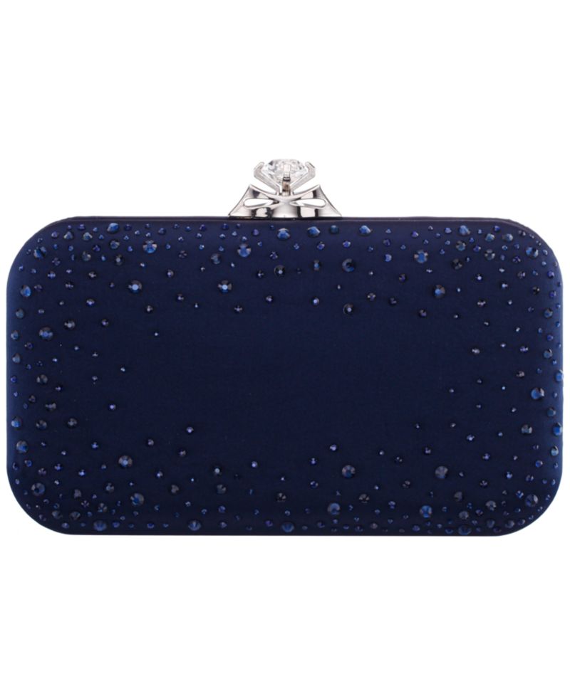 Lindsay Scatter Crystal Minaudiere Small Clutch Handbag