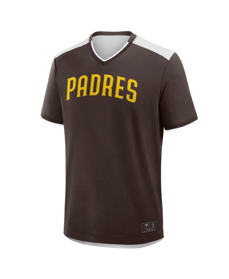 Men's Brown San Diego Padres Walk Off V-Neck T-Shirt