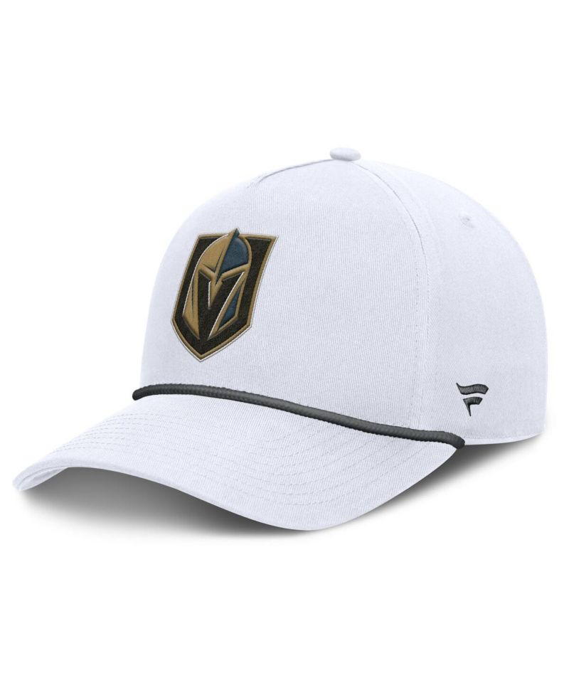 Men's White Vegas Golden Knights Rope A-Frame Adjustable Hat