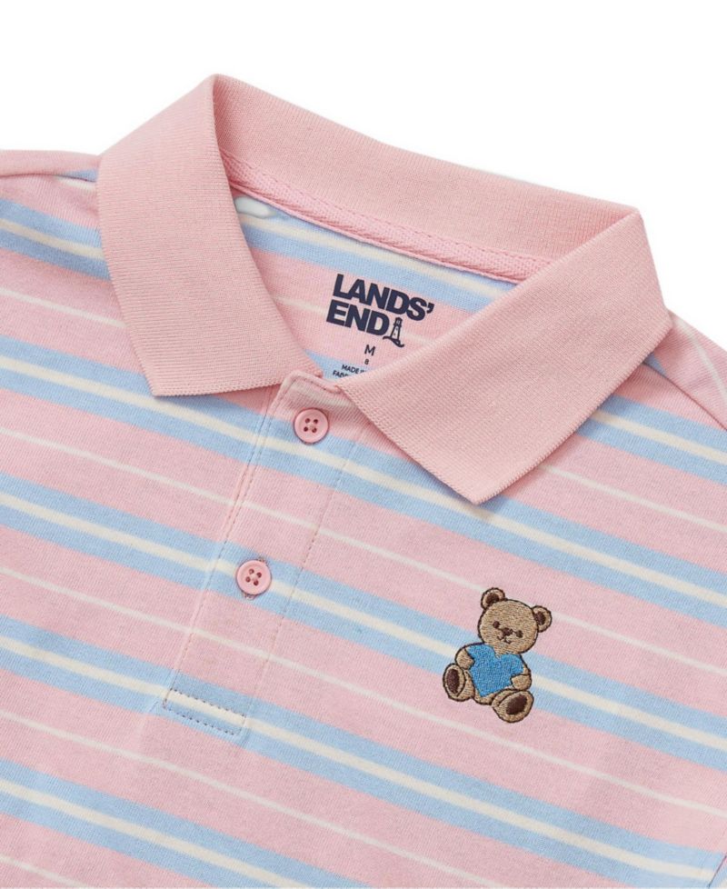 Girls Long Sleeve Collared Polo Shirt
