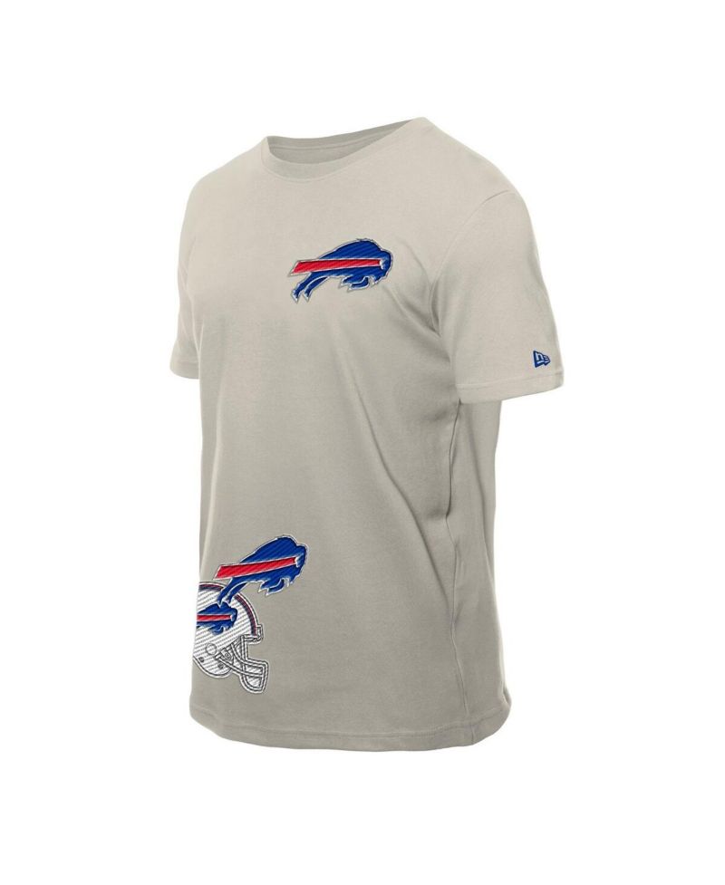 Men's Light Beige Buffalo Bills Multi Patch T-Shirt