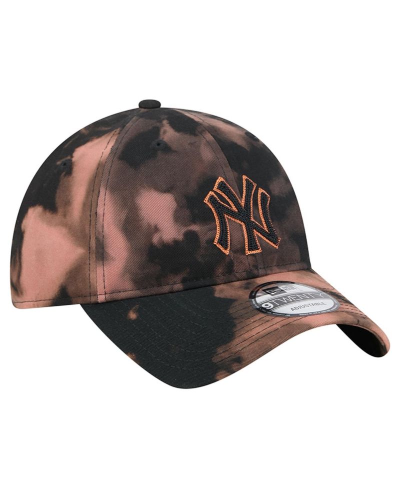 Men's Black New York Yankees Bleach Wash 9TWENTY Adjustable Hat
