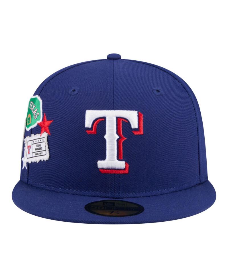 Men's Royal Texas Rangers City Patch 59FIFTY Fitted Hat