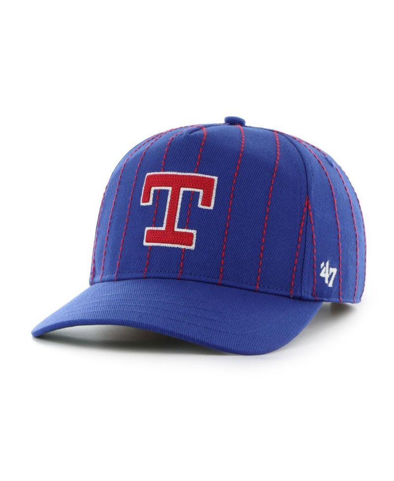 x Rawlings Men's Royal Texas Rangers Pinstripe Hitch Adjustable Hat