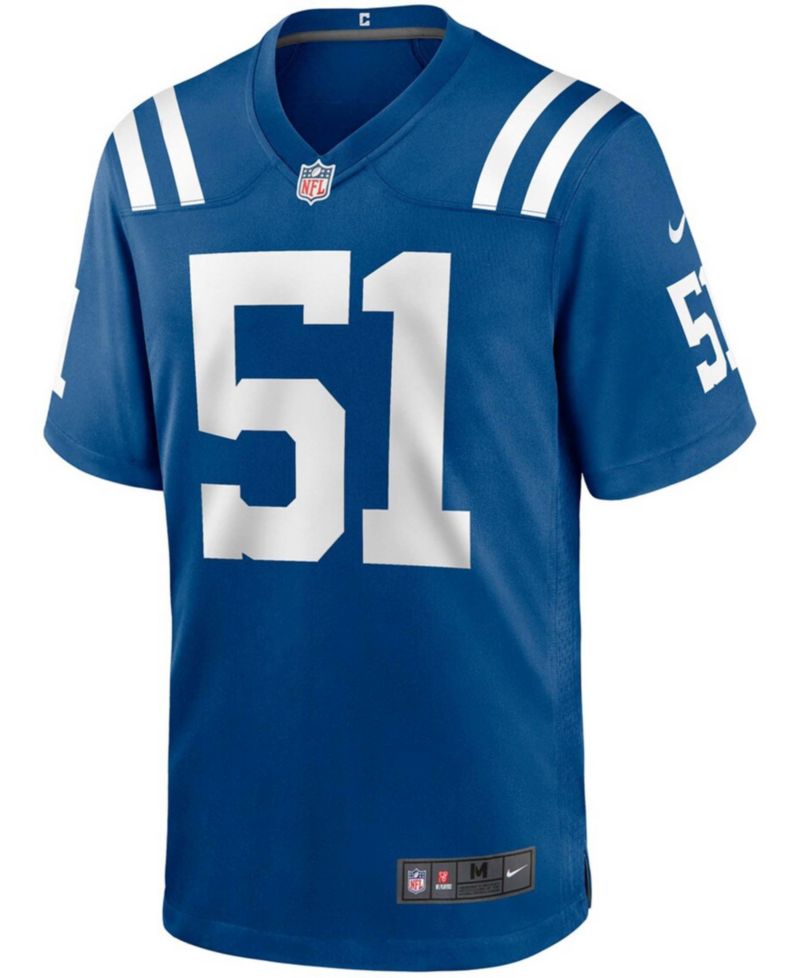 Men's Kwity Paye Royal Indianapolis Colts 2021 NFL Draft First Round Pick Game Jersey