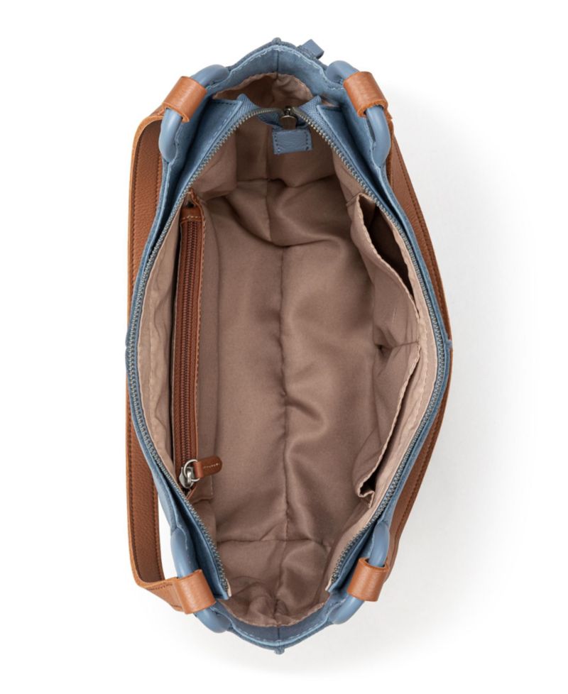 Los Feliz Leather Zipper Satchel Bag
