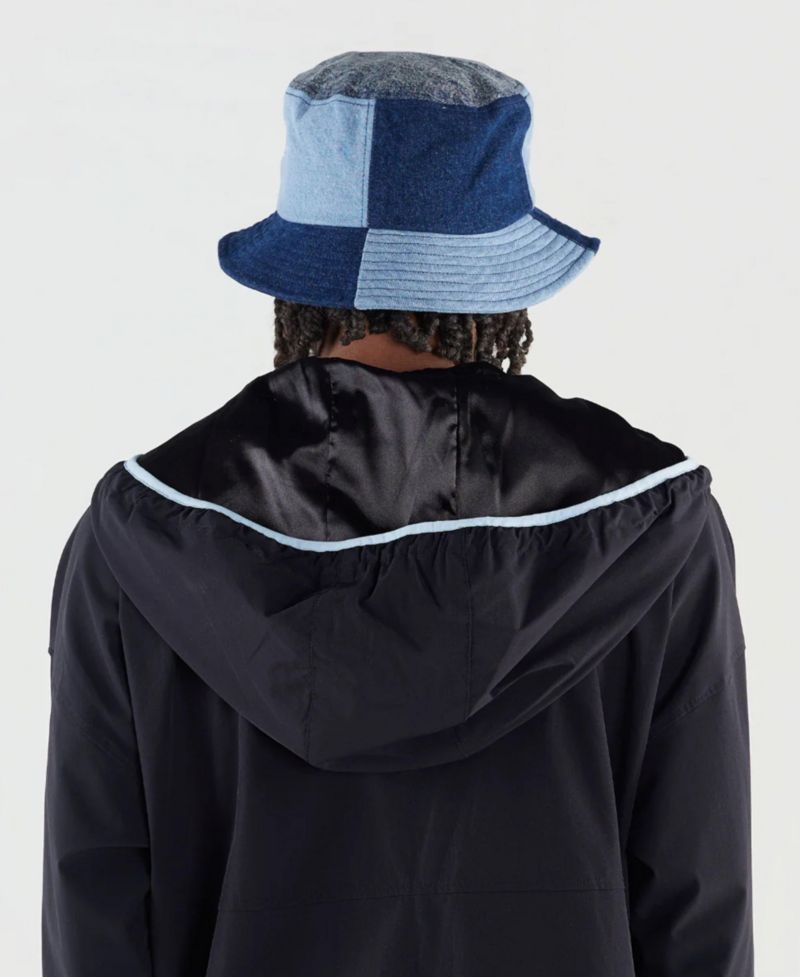 Unisex Denim Satin Lined Bucket Hat