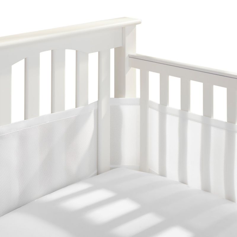 Breathable Mesh Liner for Full-Size Cribs, Classic 3mm Mesh (Size 4FS Covers 3 or 4 Sides)