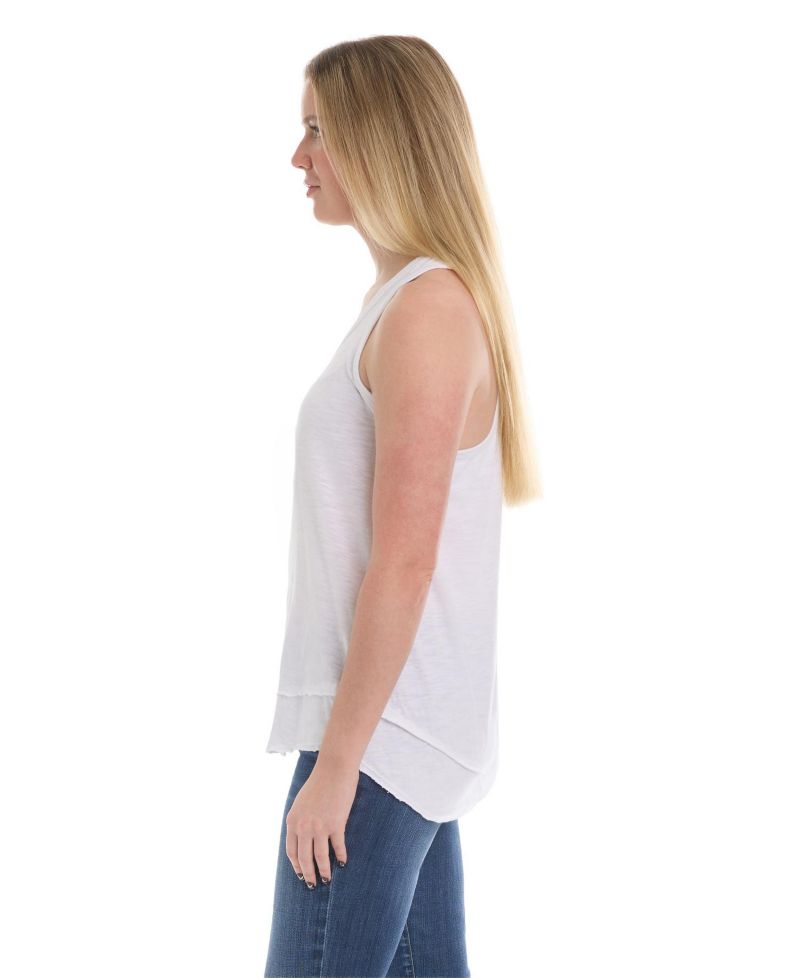 Women's Shrunken Curved-Shirttail Tank